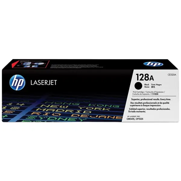 HP #128A Black Toner Cartridge CE320A