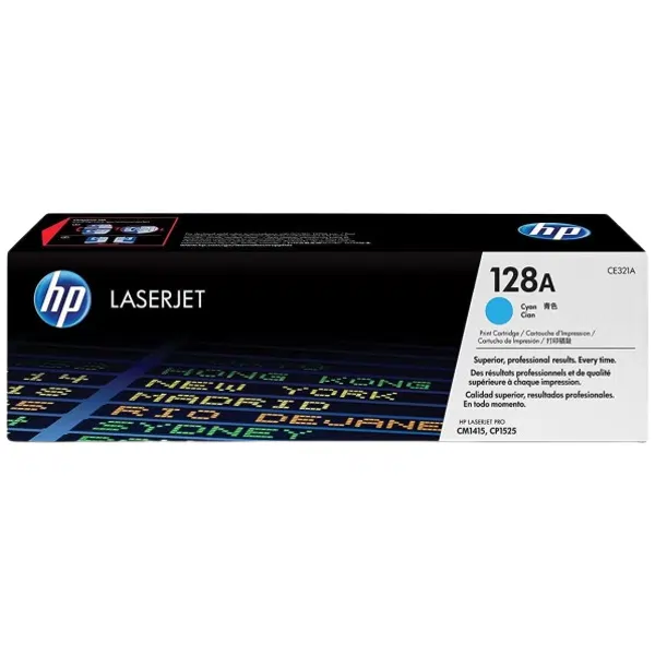 HP #128A Cyan Toner Cartridge CE321A