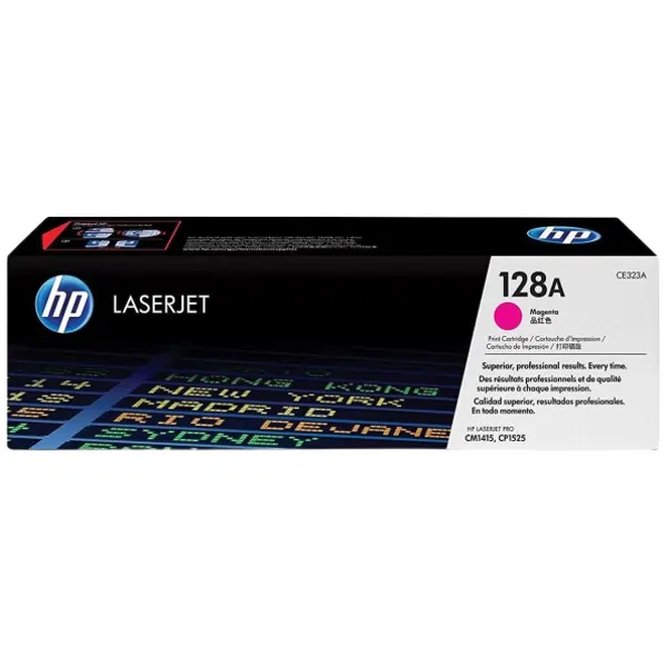 HP #128A Magenta Toner Cartridge CE323A