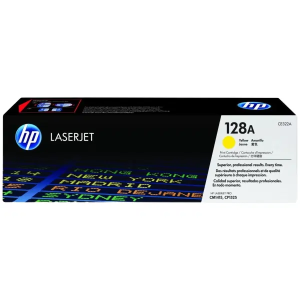 HP #128A Yellow Toner Cartridge CE322A