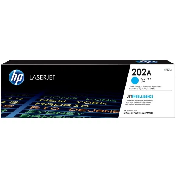 HP #202A Cyan Toner Cartridge CF501A