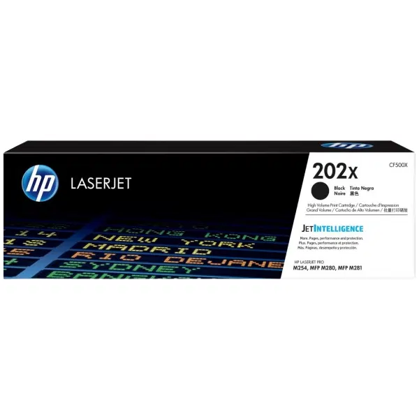 HP #202X Black Toner Cartridge CF500X