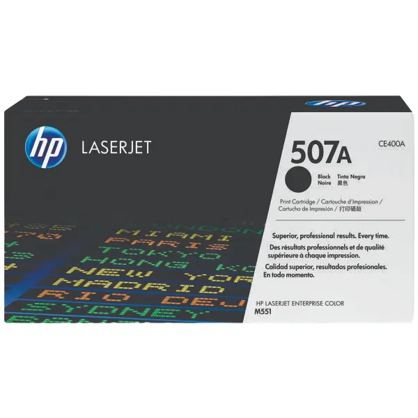 HP #507A Black Toner Cartridge CE400A