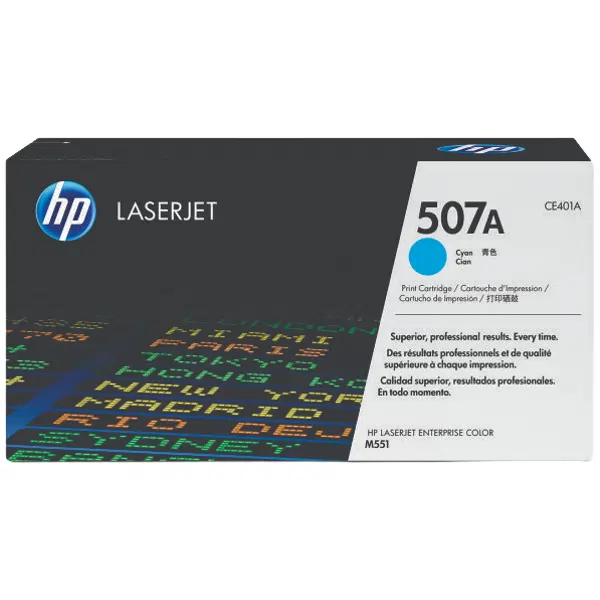 HP #507A Cyan Toner Cartridge CE401A