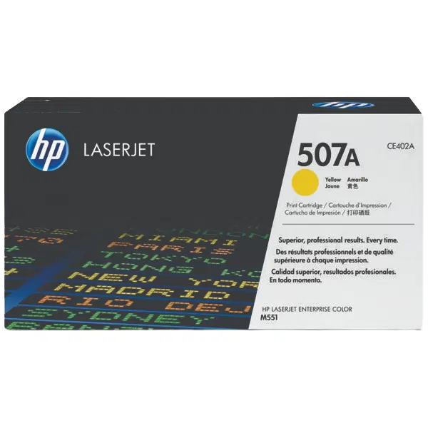 HP #507A Yellow Toner Cartridge CE402A