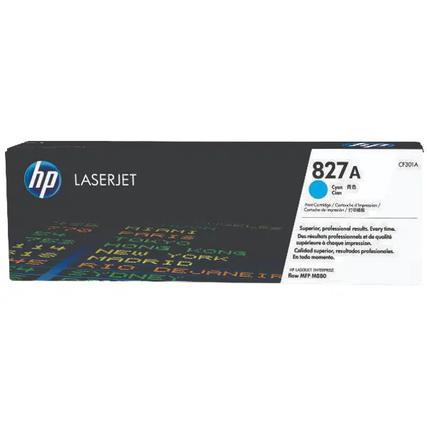 HP #827A Cyan Toner Cartridge CF301A