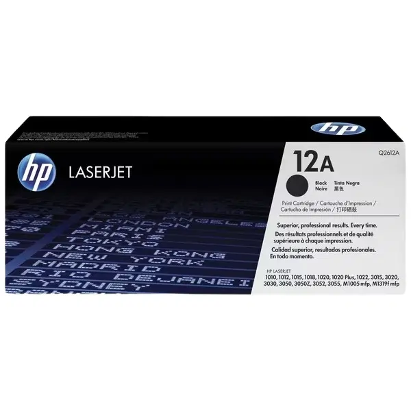 HP #12A Black Toner Cartridge Q2612A