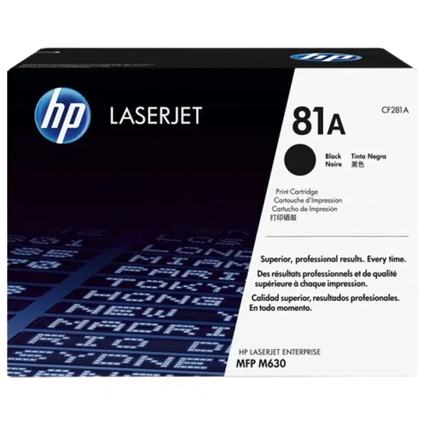 HP #81A Black Toner Cartridge CF281A