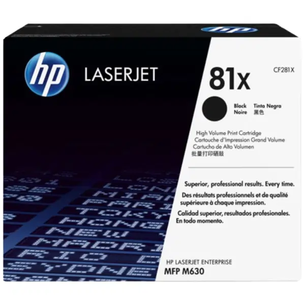 HP #81X Black Toner Cartridge CF281X