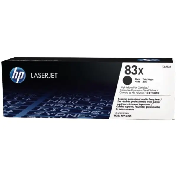 HP #83X Black Toner Cartridge CF283X