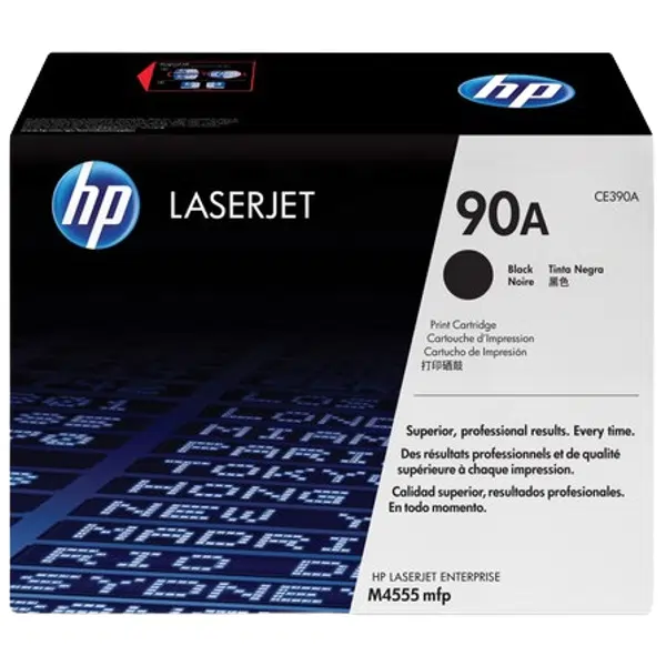 HP #90A Black Toner Cartridge CE390A