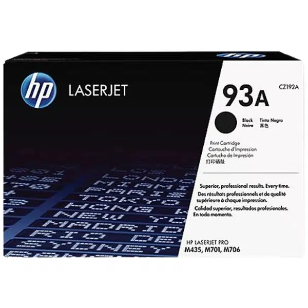 HP #93A Black Toner Cartridge CZ192A