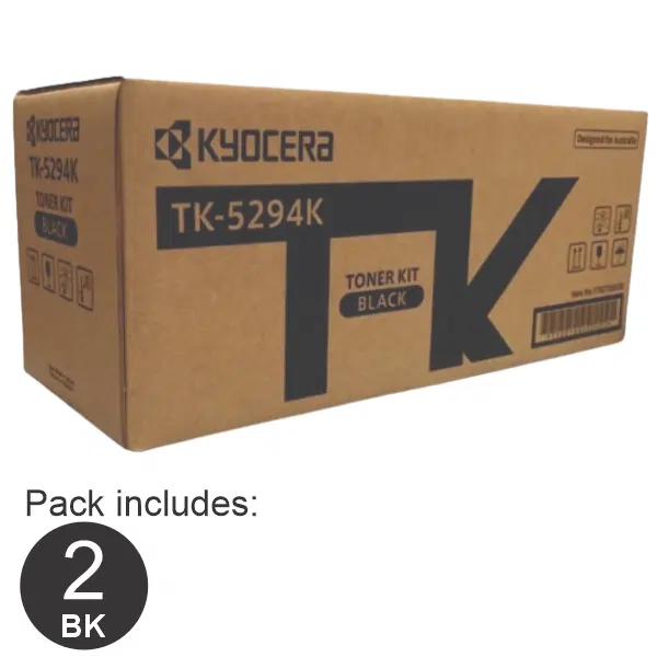 2 x Kyocera TK5294 Black Toner Cartridge TK-5294K