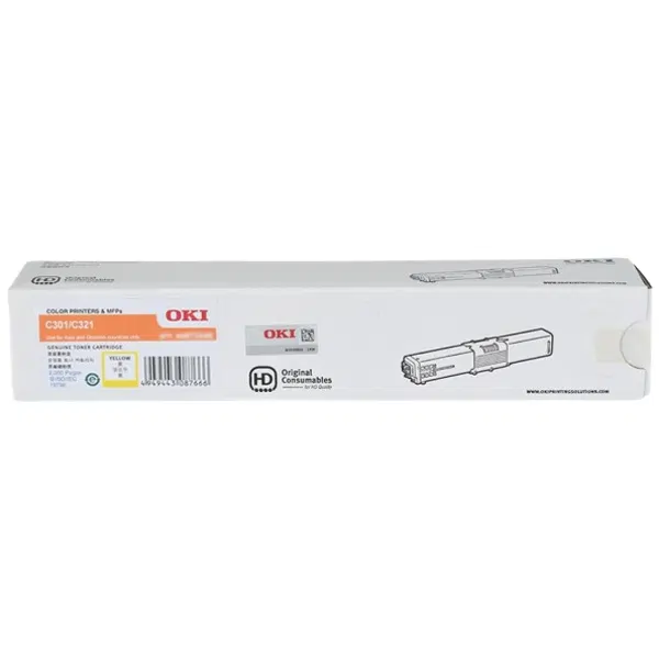 OKI C301 Yellow Toner Cartridge 44973545