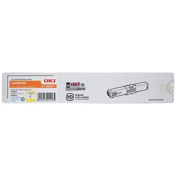 OKI C332DN Yellow Toner Cartridge 46508717