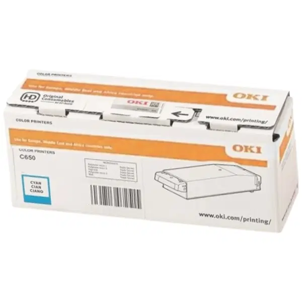 OKI C650DN Cyan Toner Cartridge YA8001-1088G035