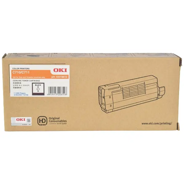 OKI C710N/C711N Black Toner Cartridge 44318612