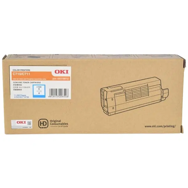 OKI C710N/C711N Cyan Toner Cartridge 44318611