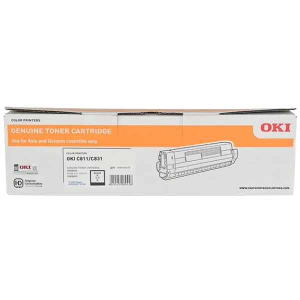 OKI C831N Black Toner Cartridge 44844528