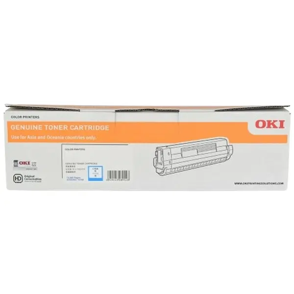 OKI MC873 Cyan Toner Cartridge 45862830