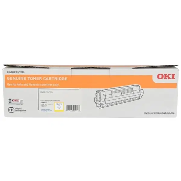 OKI MC873 Yellow Toner Cartridge 45862828