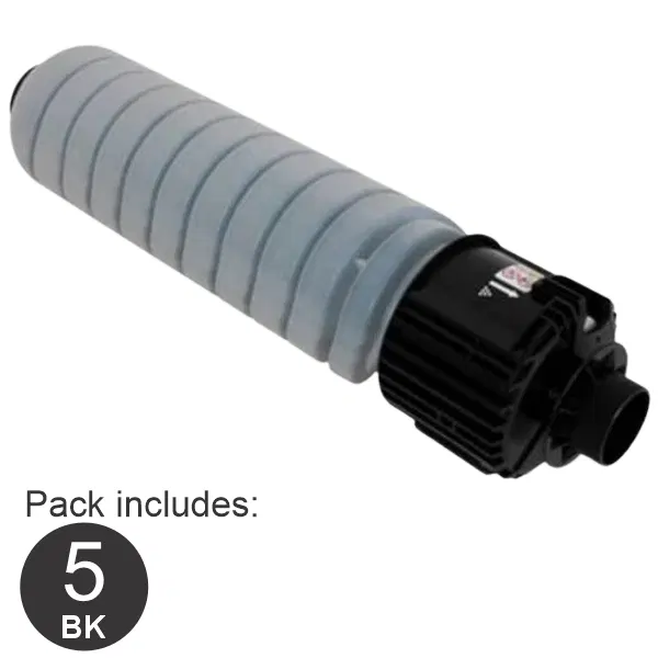 5 x Ricoh MP4054 Black Toner Cartridge 842167