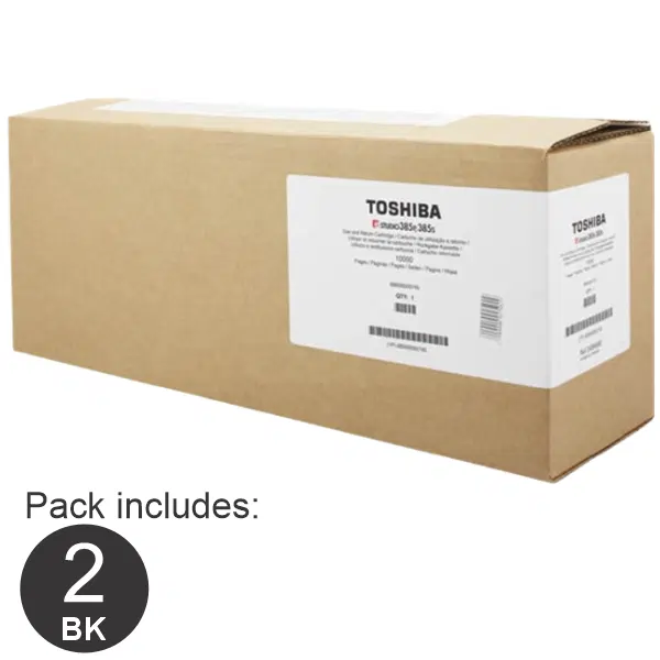 2 x Toshiba T3850PR Black Toner Cartridge T3850PR