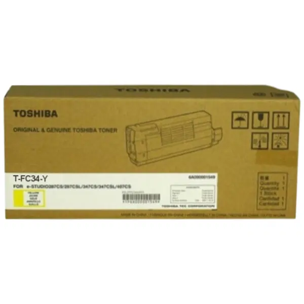 Toshiba TFC34 Yellow Toner Cartridge TFC34Y