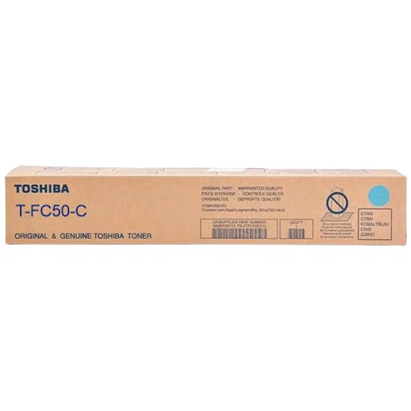 Toshiba TFC50 Cyan Toner Cartridge TFC50C