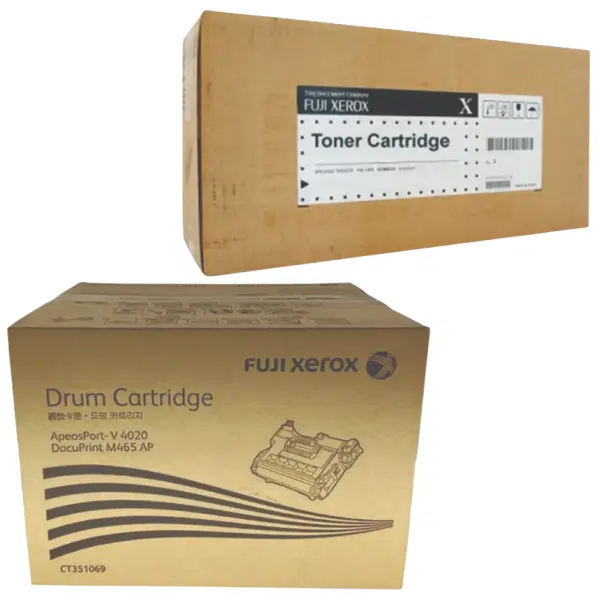 Fuji Xerox CT351069 Drum Unit & Fuji Xerox CT202373 Black Toner Cartridge