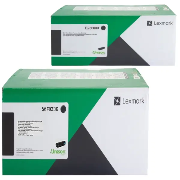 Lexmark 56F0Z0E Imaging Unit & Lexmark B236000 Black Toner Cartridge