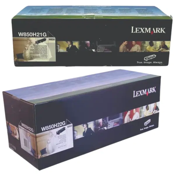 Lexmark W850H22G Drum Unit & Lexmark W850H21G Black Toner Cartridge