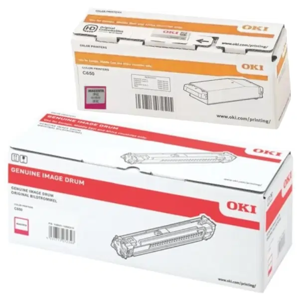 Oki C650DN Magenta Drum Unit & OKI C650DN Magenta Toner Cartridge YA8001-1099G014 YA8001-1088G034