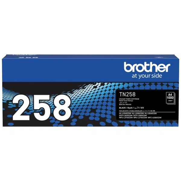 Brother TN258BK Black Toner Cartridge TN-258BK