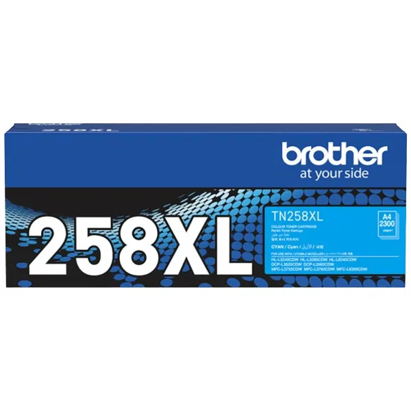 Brother TN258XLC Cyan Toner Cartridge TN-258XLC