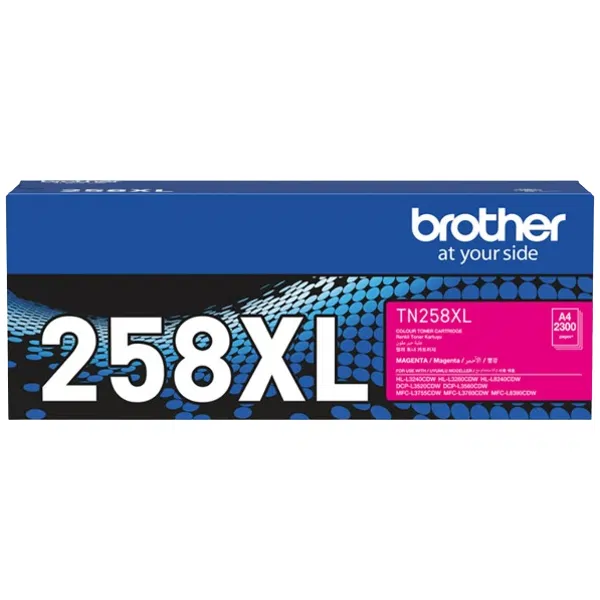 Brother TN258XLM Magenta Toner Cartridge TN-258XLM