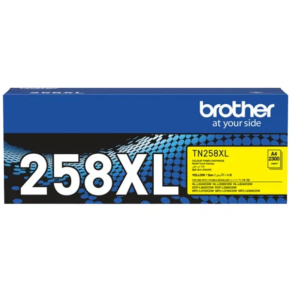 Brother TN258XLY Yellow Toner Cartridge TN-258XLY