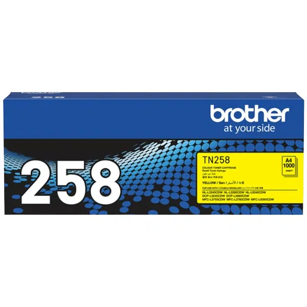 Brother TN258Y Yellow Toner Cartridge TN-258Y