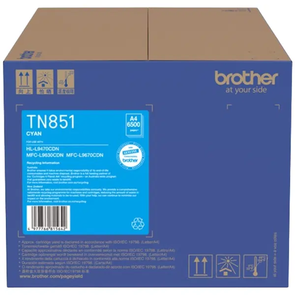 Brother TN851C Cyan Toner Cartridge TN-851C