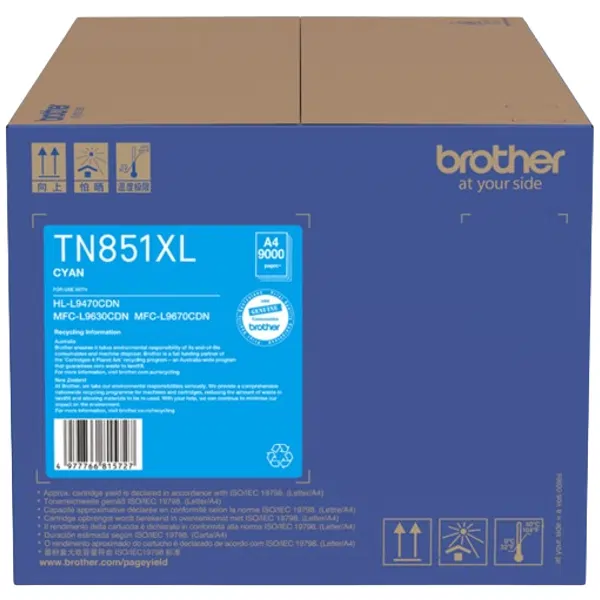 Brother TN851XLC Cyan Toner Cartridge TN-851XLC