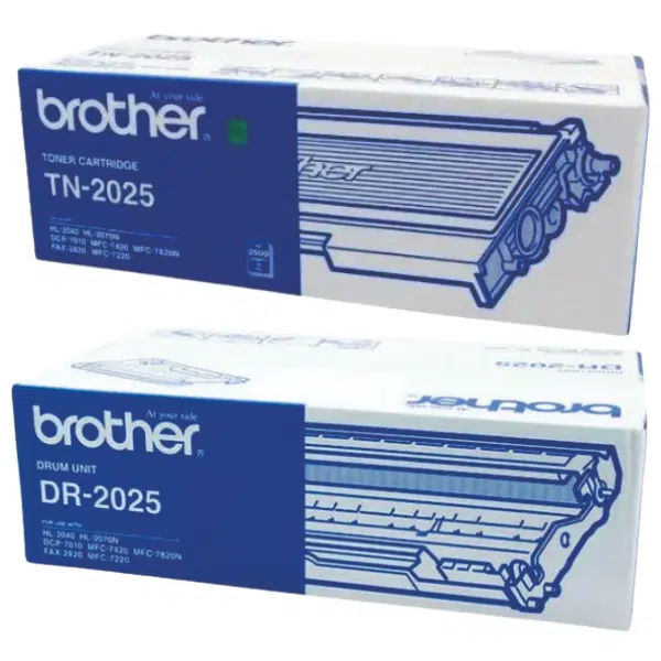 Brother DR2025 Drum Unit & Brother TN2025 Black Toner Cartridge