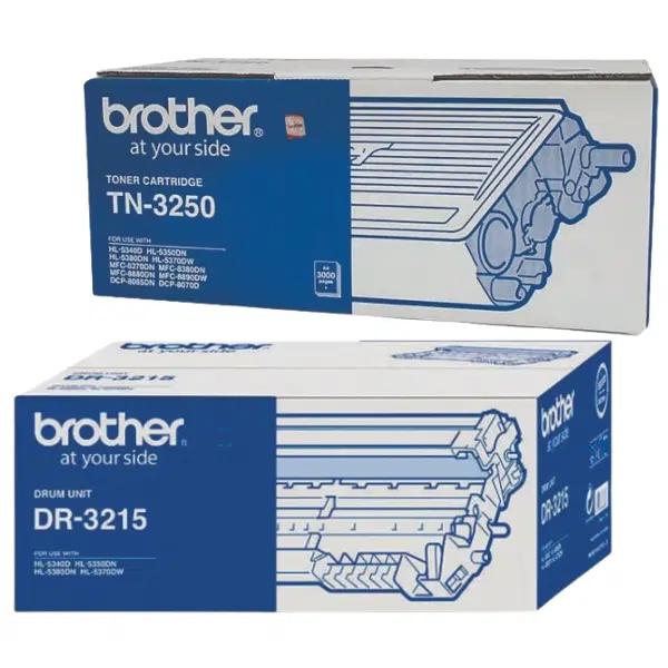 Brother DR3215 Drum Unit & Brother TN3250 Black Toner Cartridge