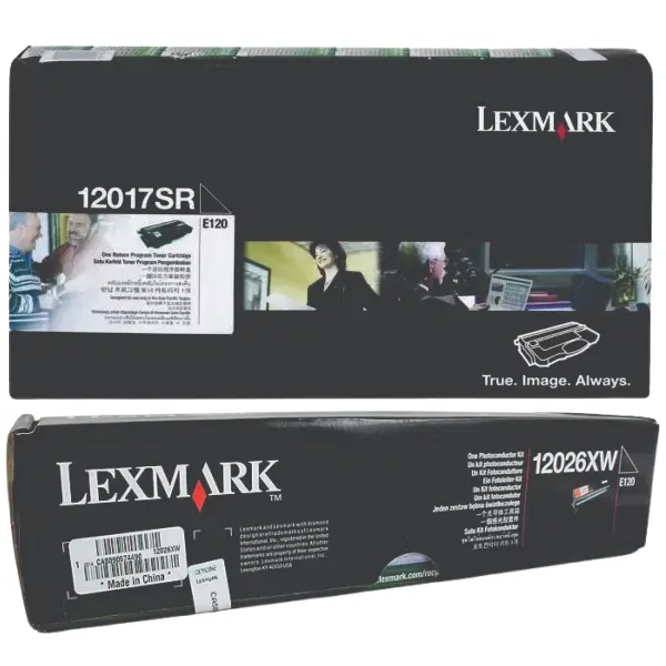 Lexmark 12026XW Drum Unit & Lexmark 12017SR Black Toner Cartridge