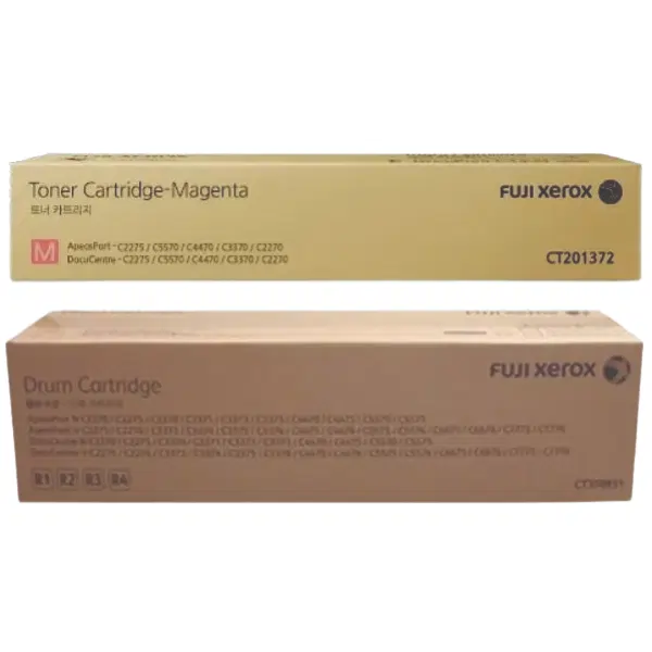 Fuji Xerox DCIV C2270 Drum Unit & Fuji Xerox DCIV C2270 Magenta Toner Cartridge CT350851 CT201372