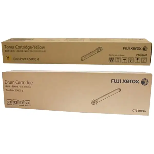 Fuji Xerox CT350894 Drum Unit & Fuji Xerox CT201667 Yellow Toner Cartridge