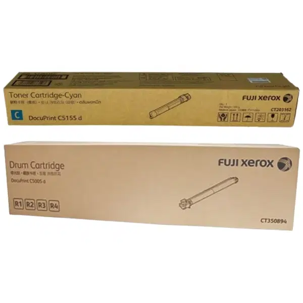 Fuji Xerox CT350894 Drum Unit & Fuji Xerox CT203162 Cyan Toner Cartridge