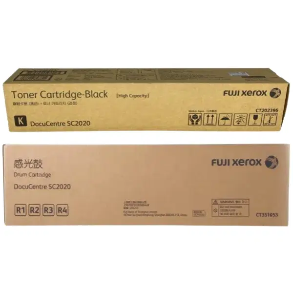 Fuji Xerox CT351053 Drum Unit & Fuji Xerox CT202396 Black Toner Cartridge