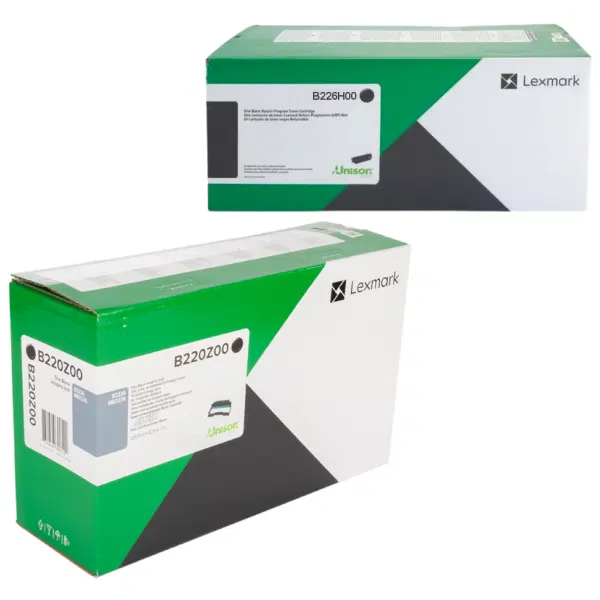 Lexmark B220Z00 Imaging Unit & Lexmark B226H00 High Yield Black Toner Cartridge