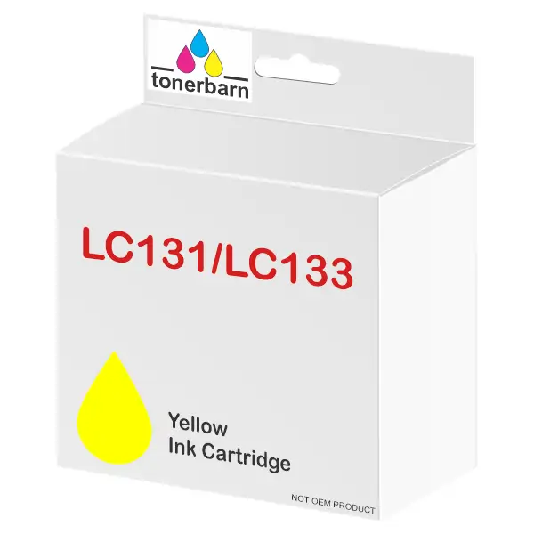 Compatible Brother LC131 / LC133Y Yellow Ink Cartridge LC-133Y