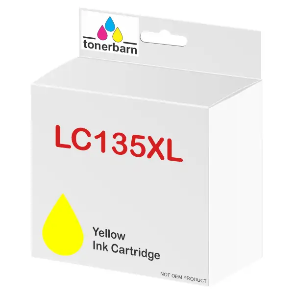 Compatible Brother LC135XLY High Yield Yellow Ink Cartridge LC-135XLY